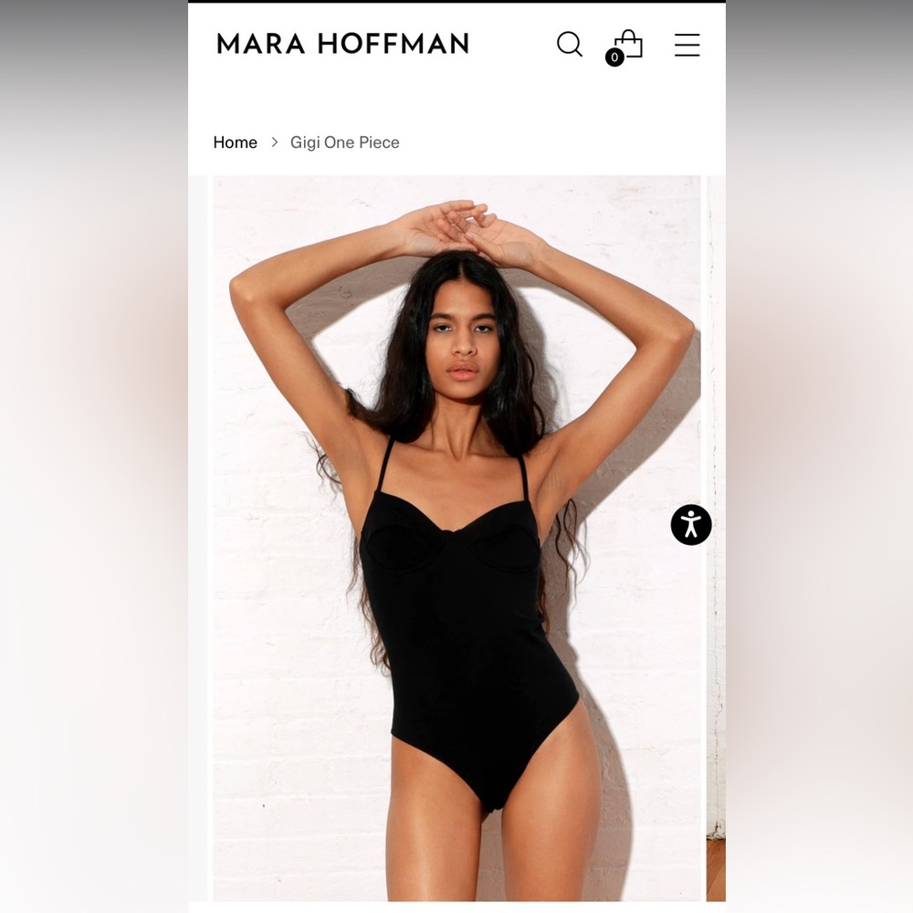 Never worn! Chic one-piece Mara Hoffman bathing suit.